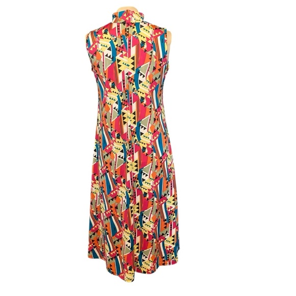 Vintage Baby Phat Hi-Lo Top w/ Geometric Pattern | Turtleneck | Keyhole | Y2K - Picture 7 of 7